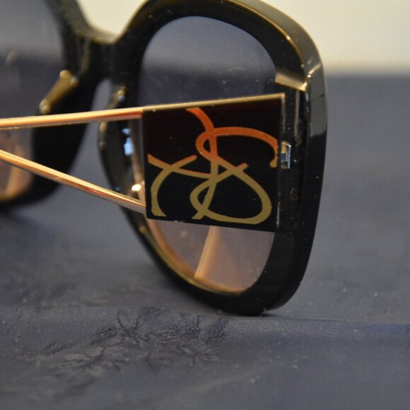 NEW Jessica Simpson Oversized Oval Sunglasses in Black - Picture 7 of 9